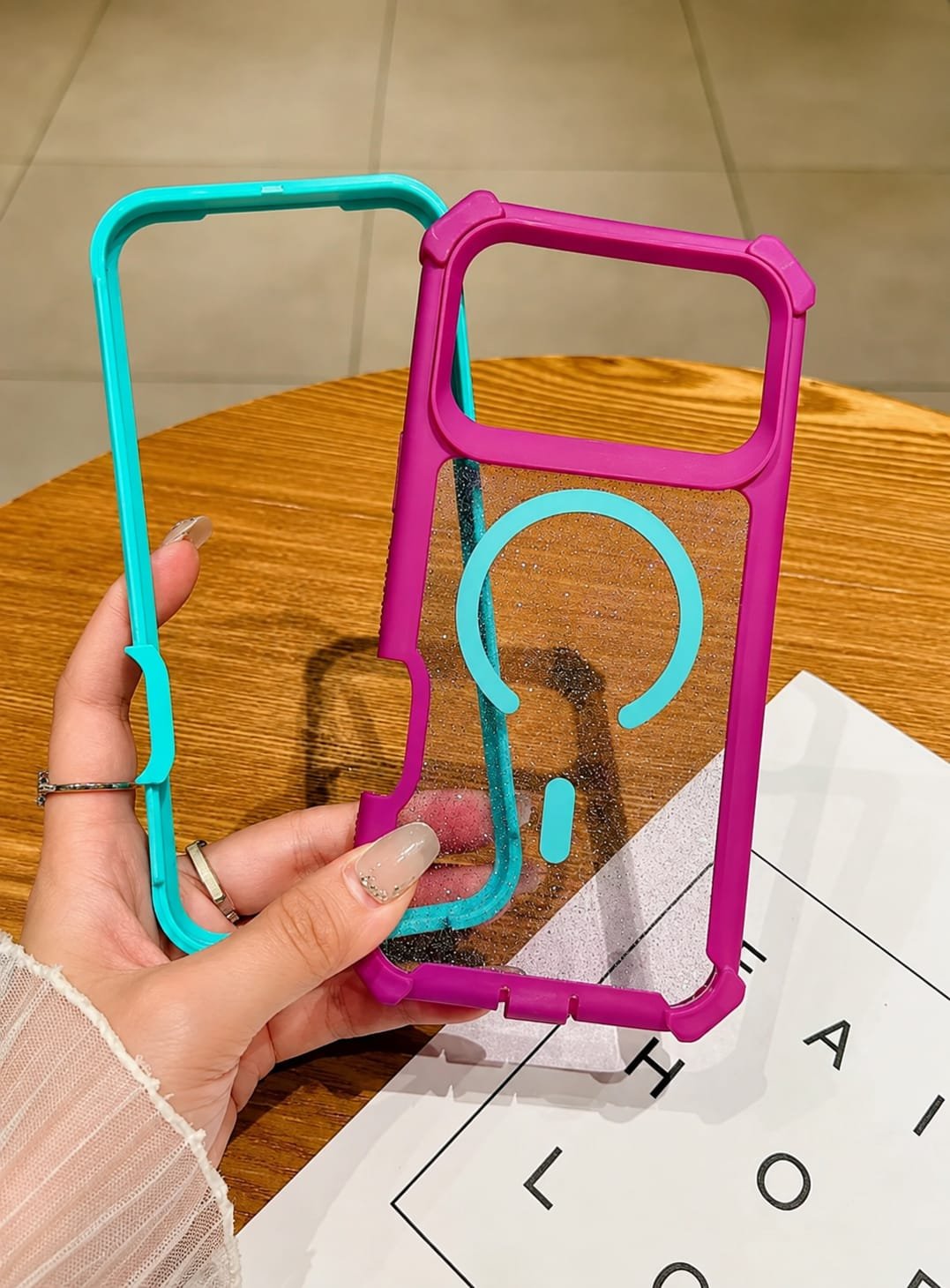 Trendy Anti Drop Bumper Magsafe Magnetic Transparent Shockproof Pre-Order iPhone Silicone case - Image 2