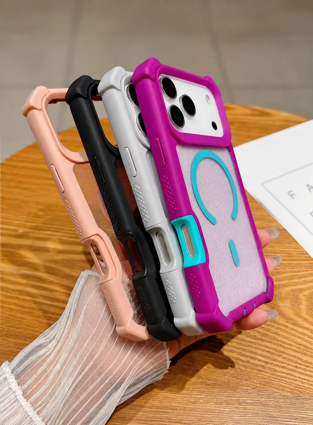 Trendy Anti Drop Bumper Magsafe Magnetic Transparent Shockproof Pre-Order iPhone Silicone case - Image 4