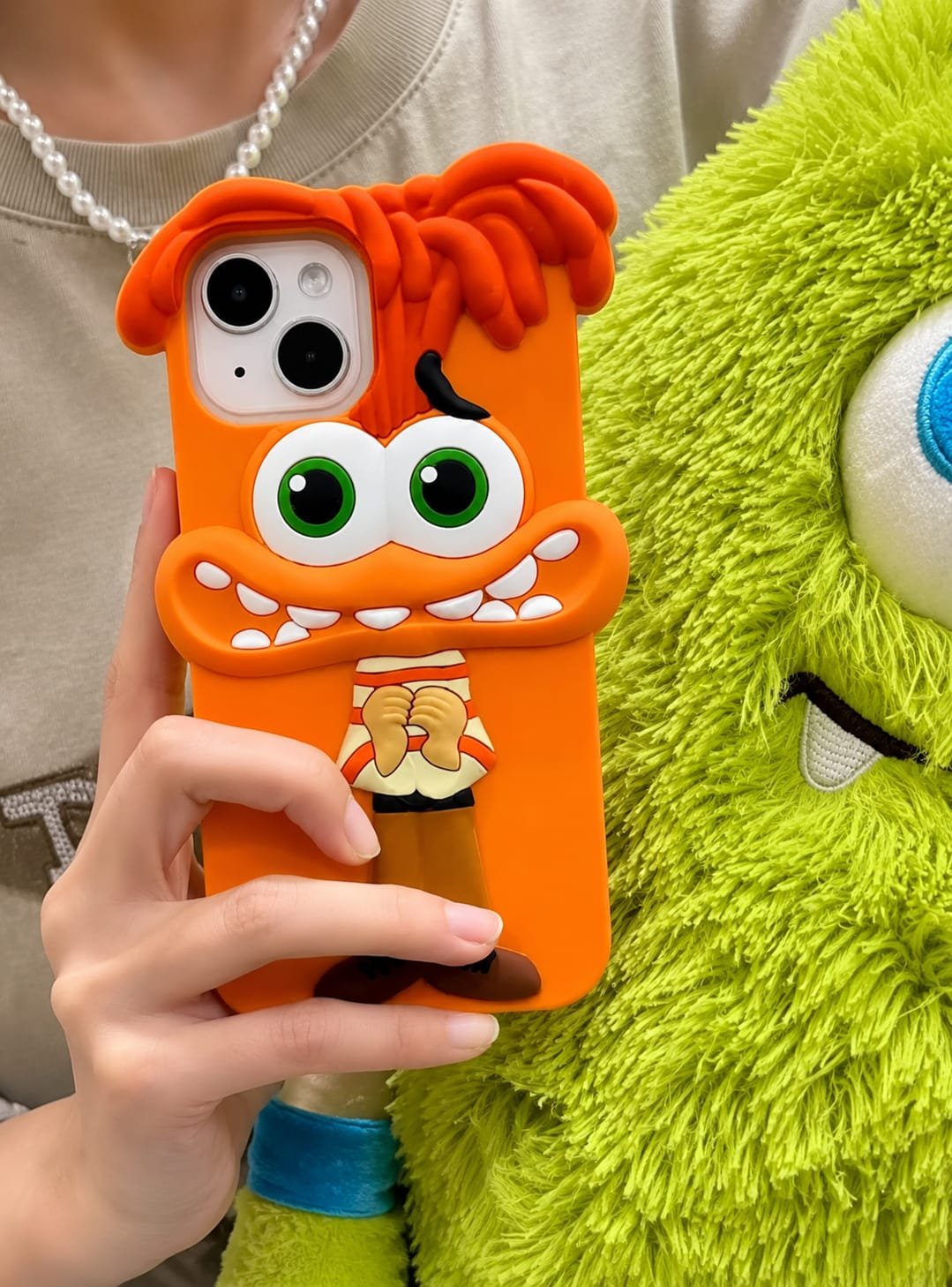 3D iPhone Inside Out Character Anxiety Pre-Order Rubber Silicone Case - Image 2
