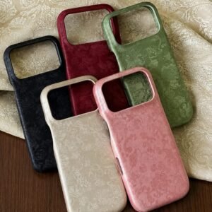 Elegant Leather Texture Pre-Order iPhone Hard Case