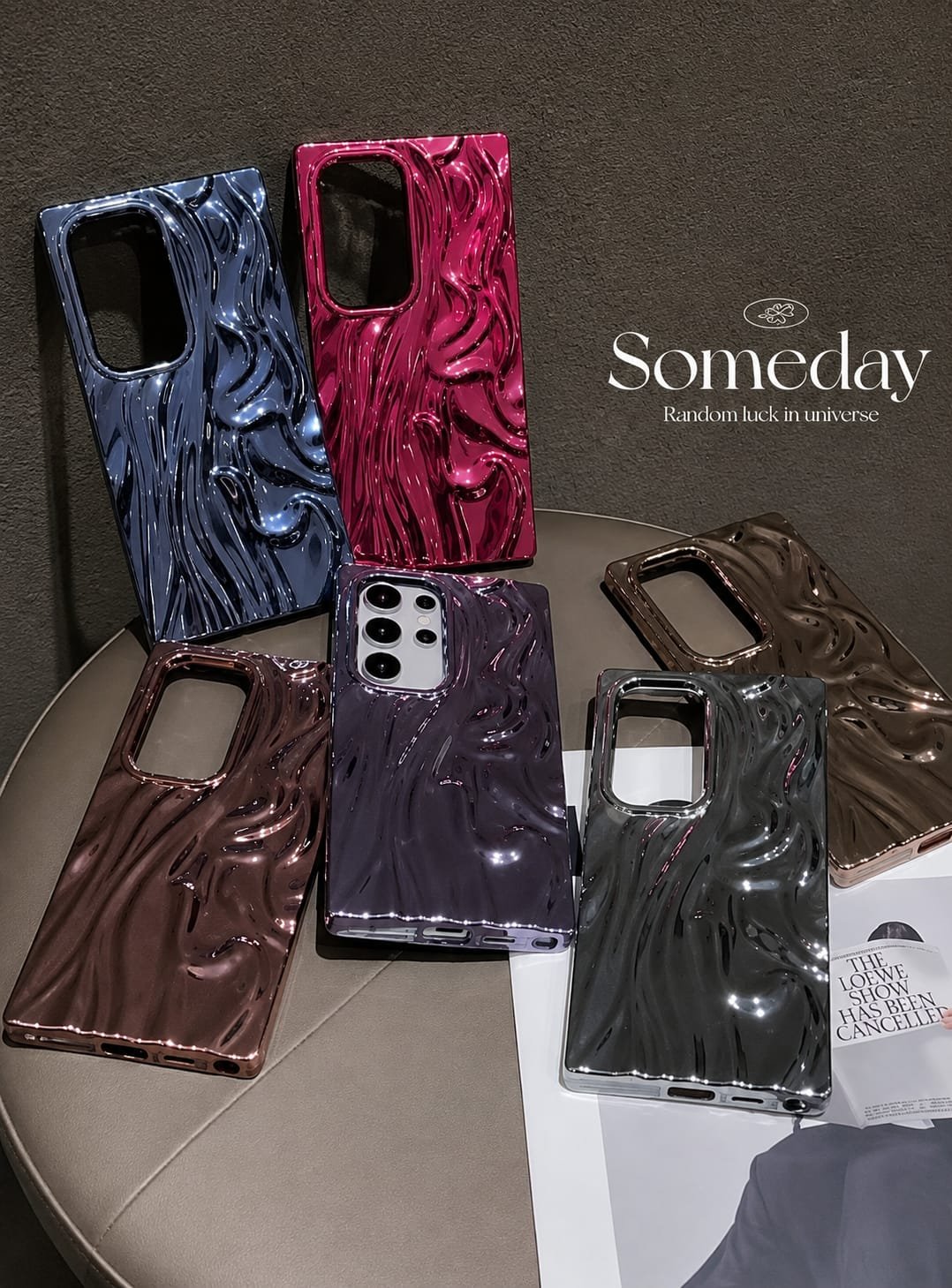 Samsung Luxury Electroplated Plating Soft TPU Textured Protective Case