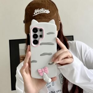 3D iPhone Samsung Redmi Kawaii Cat Lovers Pre-Order Rubber Silicone Case