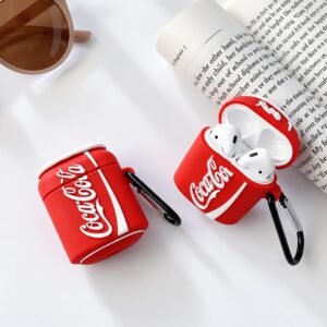 Cola Can Shaped Rubber Silicone Airpod Case