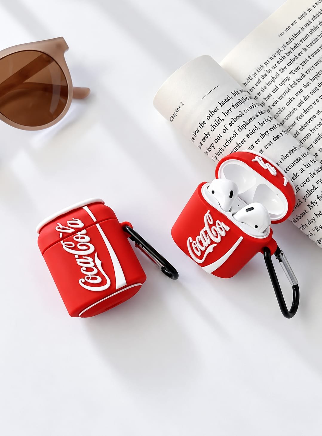 Cola Can Shaped Rubber Silicone Airpod Case