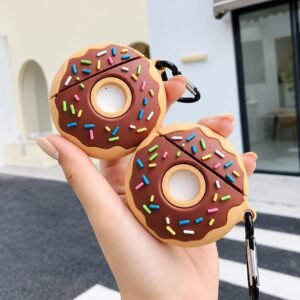 Cute Donut Rubber Silicone Airpod Case