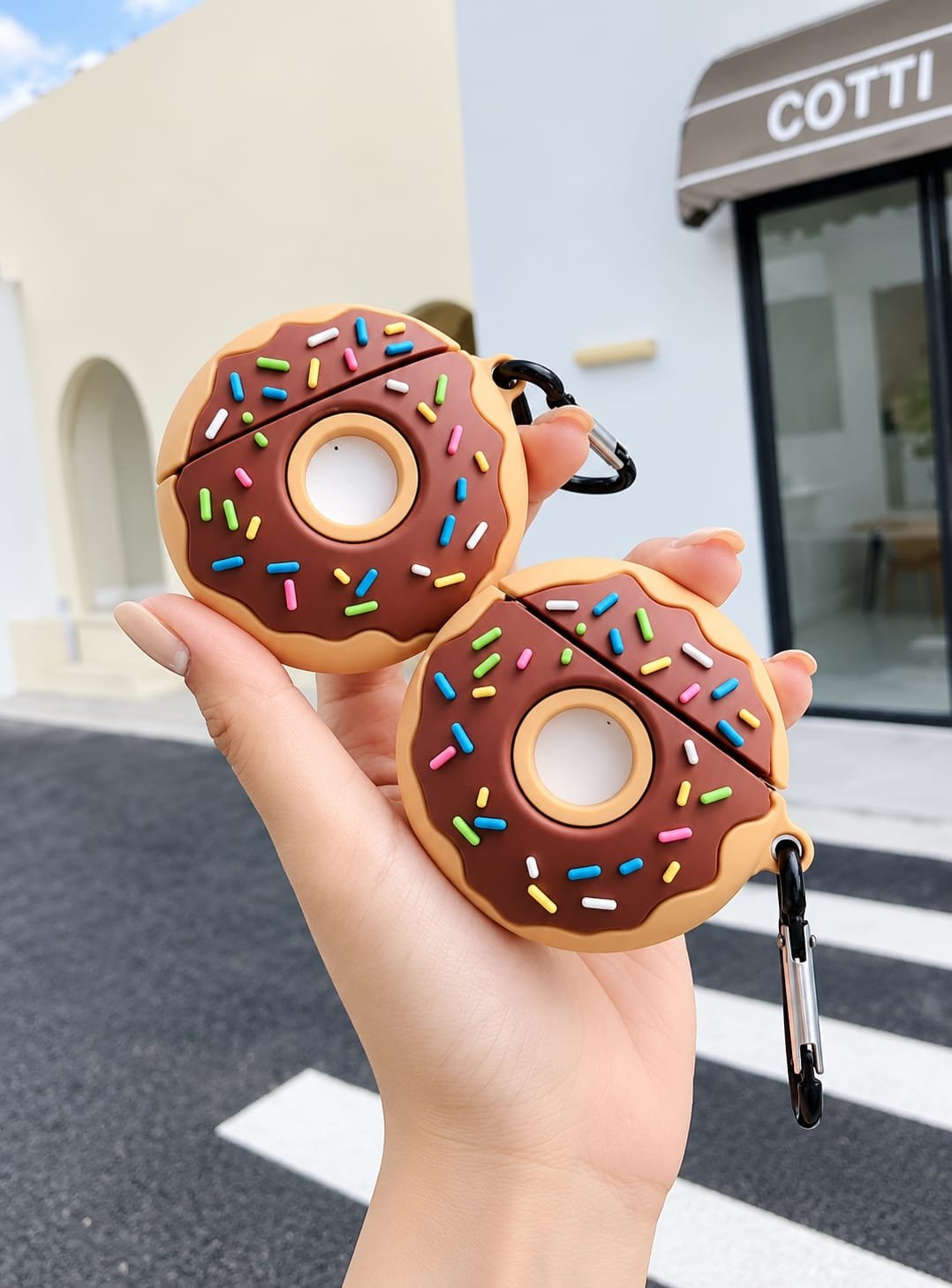 Cute Donut Rubber Silicone Airpod Case